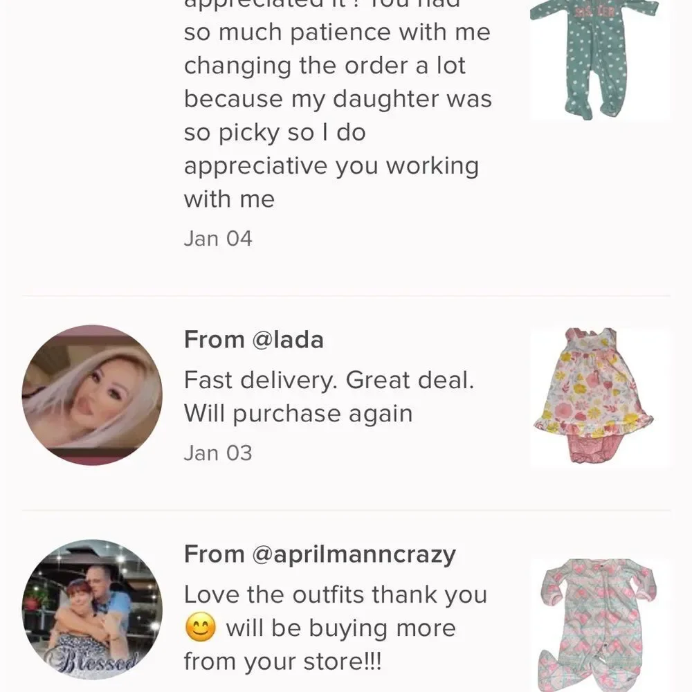 YOU PICK SIZE Baby girls clothing bundle